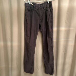 Marine Layer Grey Corduroy Pants, Slim Fit, 33 x 32